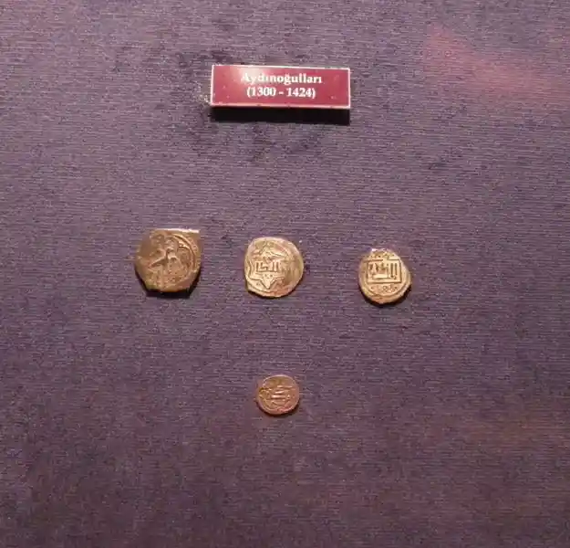 Six-pointed star, like star of David on a coin during Aydin